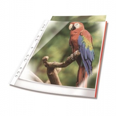 Genotherm, lefűzhető, PP, A4, 80 mikron, DURABLE "Prémium", piros