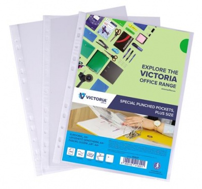 Genotherm, lefűzhető, A4+, 55 mikron, víztiszta, VICTORIA OFFICE