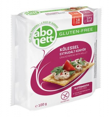 Extrudált kenyér, ABONETT, 100 g, köleses, gluténmentes
