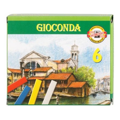 Pasztellkréta, kemény, KOH-I-NOOR "Gioconda 8111/6", 6 különböző szín