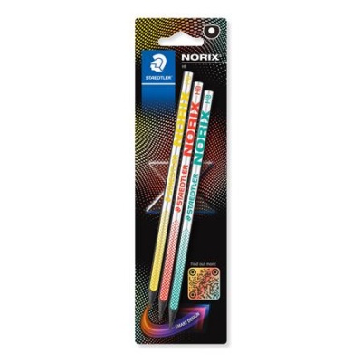 Grafitceruza készlet, HB, STAEDTLER "Norix® 181", 3 különböző szín