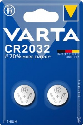 Gombelem, CR2032, 2 db, VARTA