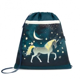 Tornazsák, BELMIL "Sparkling Unicorn", kék, unikornis