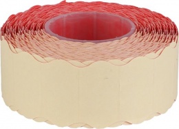 Árazószalag, 22x12 mm, piros