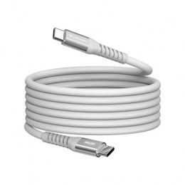 USB kábel, USB-C - USB-C, 1,2 m, 60W, mágneses, VERBATIM, szürke