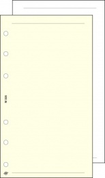 Kalendárium betét, jegyzetlap, "S", sima, SATURNUS, chamois