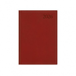 Naptár, tervező, A5, napi, TOPTIMER "Traditional", bordó