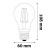LED izzó, filament, E27, gömb, A60, 7W, 806lm, 4000K, AVIDE